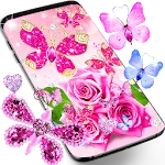 Diamond butterfly wallpapers icon