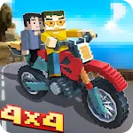Blocky Moto Bike Winter Breeze icon