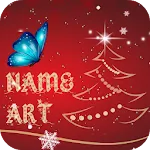 Christmas Card Name Art Maker icon