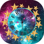 Glitter Star Clock Wallpaper icon