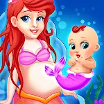 Mermaid Mom & Baby Care Games icon