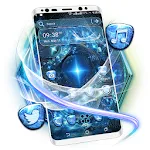 Blue Fractal Art Theme icon