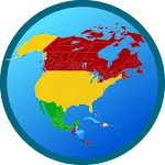 Map of North America icon