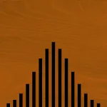 Galton Board - bell curve icon