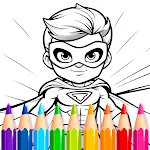 Super Hero Games Coloring icon