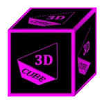 3D Flat Magenta Icon Pack icon