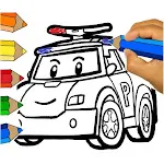 RobotCar Robot Police Paint an icon