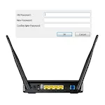 How to change router password icon