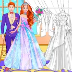 Wedding Coloring Dress Up Game icon