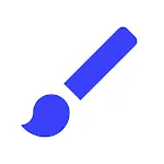 Black White Drawing Board icon