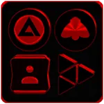 Black and Red Icon Pack icon