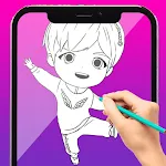 AR Draw Coloring Tiny Tan BTS icon