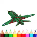 Aircraft Drawing Coloring Book icon