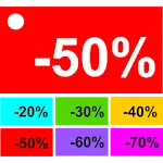 Discounts calculator icon