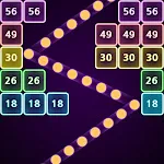 Neon bricks icon