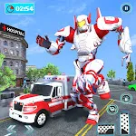Robot Car Games: Ambulance 3D icon