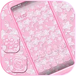 Pink White Flower Theme icon