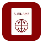 A list of surnames icon