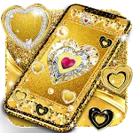 Gold live wallpaper icon