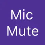 Mute Mic: Turn on/off mic eazy icon