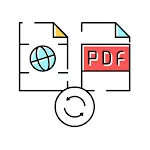 webview to pdf icon
