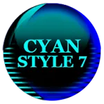 Cyan Icon Pack Style 7 icon