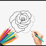 How to draw Rose icon