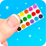 DIY mini school supplies icon