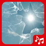 Sounds of breaking glass. icon
