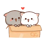 Mochi Peach Cat Stickers icon