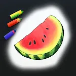Coloring games: speed drawing icon