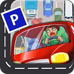 Parking Panic : exit red car icon