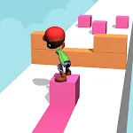 Surfer Boy On Cube 3D icon