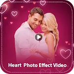 Heart photo effect video maker icon