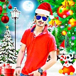 Christmas photo editor frames icon