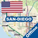 San Diego Bus Trolley Map icon