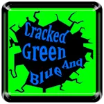 Cracked Green Blue Icon Pack icon