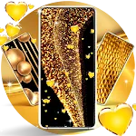 Golden live wallpaper icon