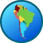 South America Map icon