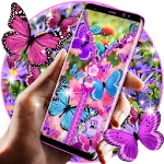 Butterfly zip locker icon