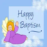 Baptism invitation greetings icon