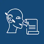 Speech to text helper for deaf icon