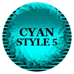 Cyan Icon Pack Style 5 icon