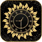 Gold Clock Live Wallpaper icon