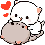 Animated Mochi Cat Stickers icon