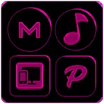 Black and Pink Icon Pack icon