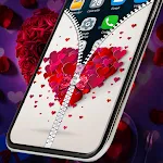 Rose Heart Lock Screen Zipper icon