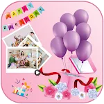 birthday video maker with song icon