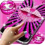 Diamond lips lock screen icon