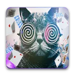 Card magic - disappearing card icon